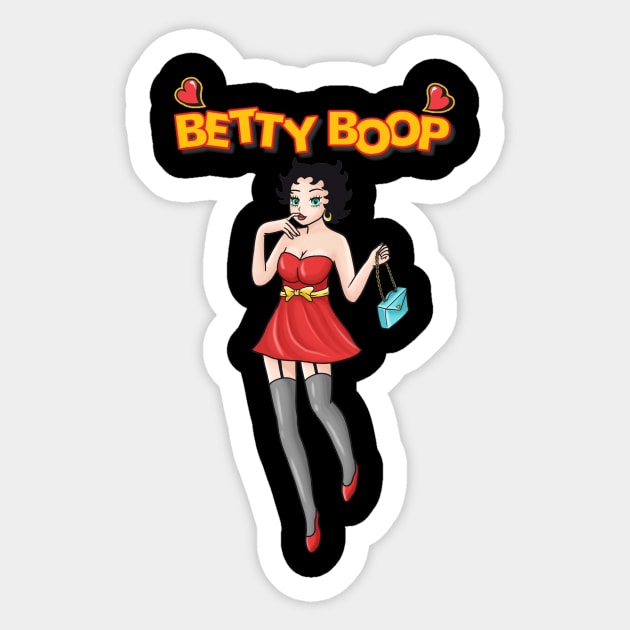 Betty boop Sticker by TOXICART